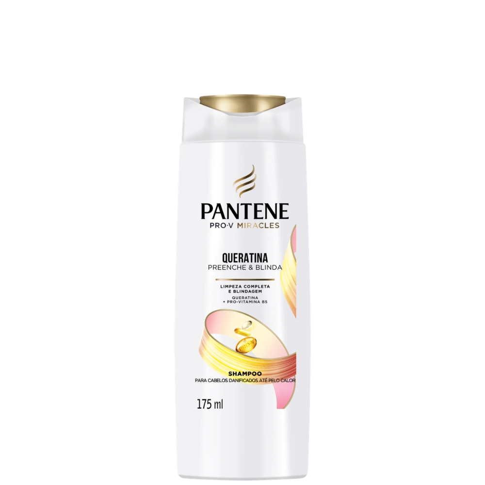 Shampoo Pantene Queratina Preenche Blinda Frasco 175ml