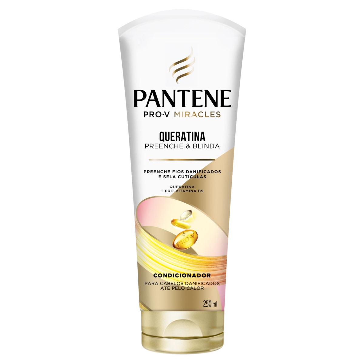 Condicionador Pantene Queratina Preenche Blinda Bisnaga 250ml