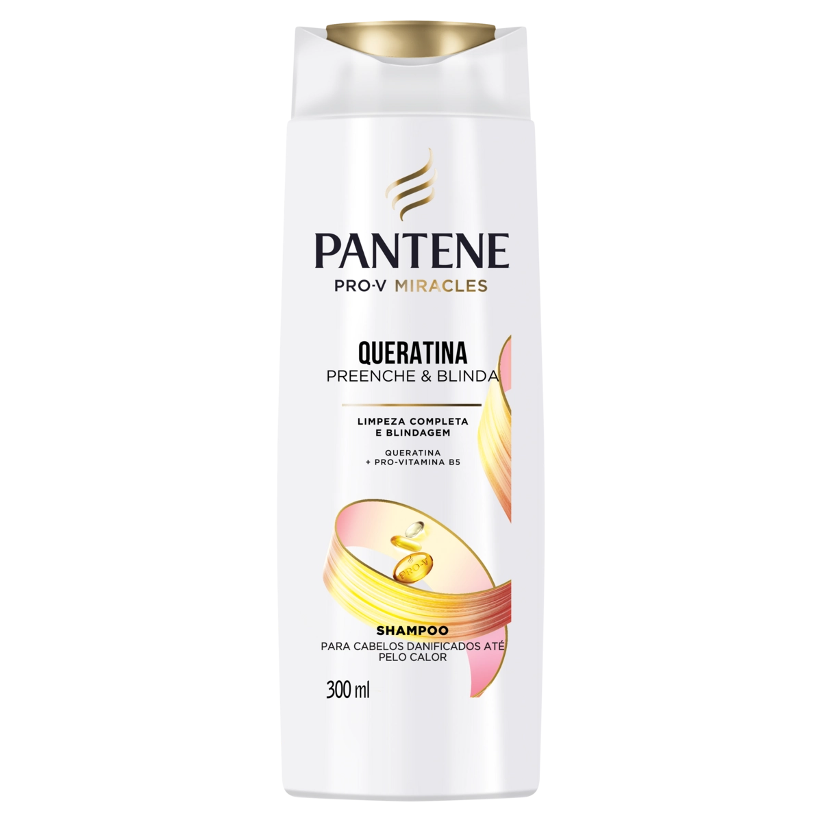 Shampoo Pantene Queratina Preenche Blinda Frasco 300ml