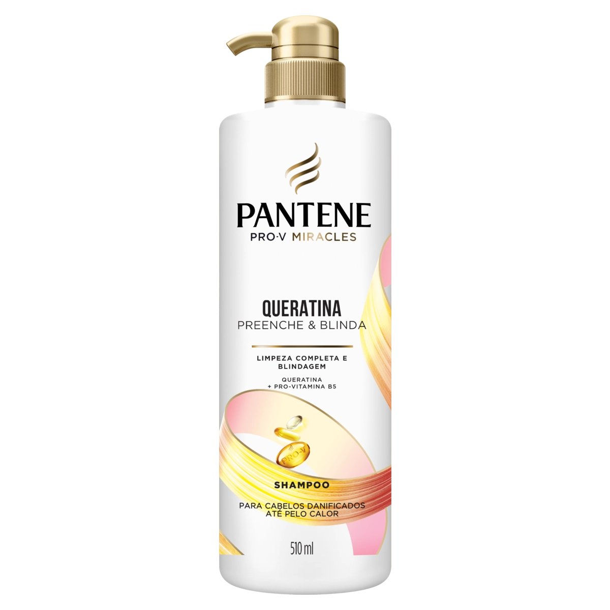 Shampoo Pantene Queratina Preenche Blinda Frasco 510ml