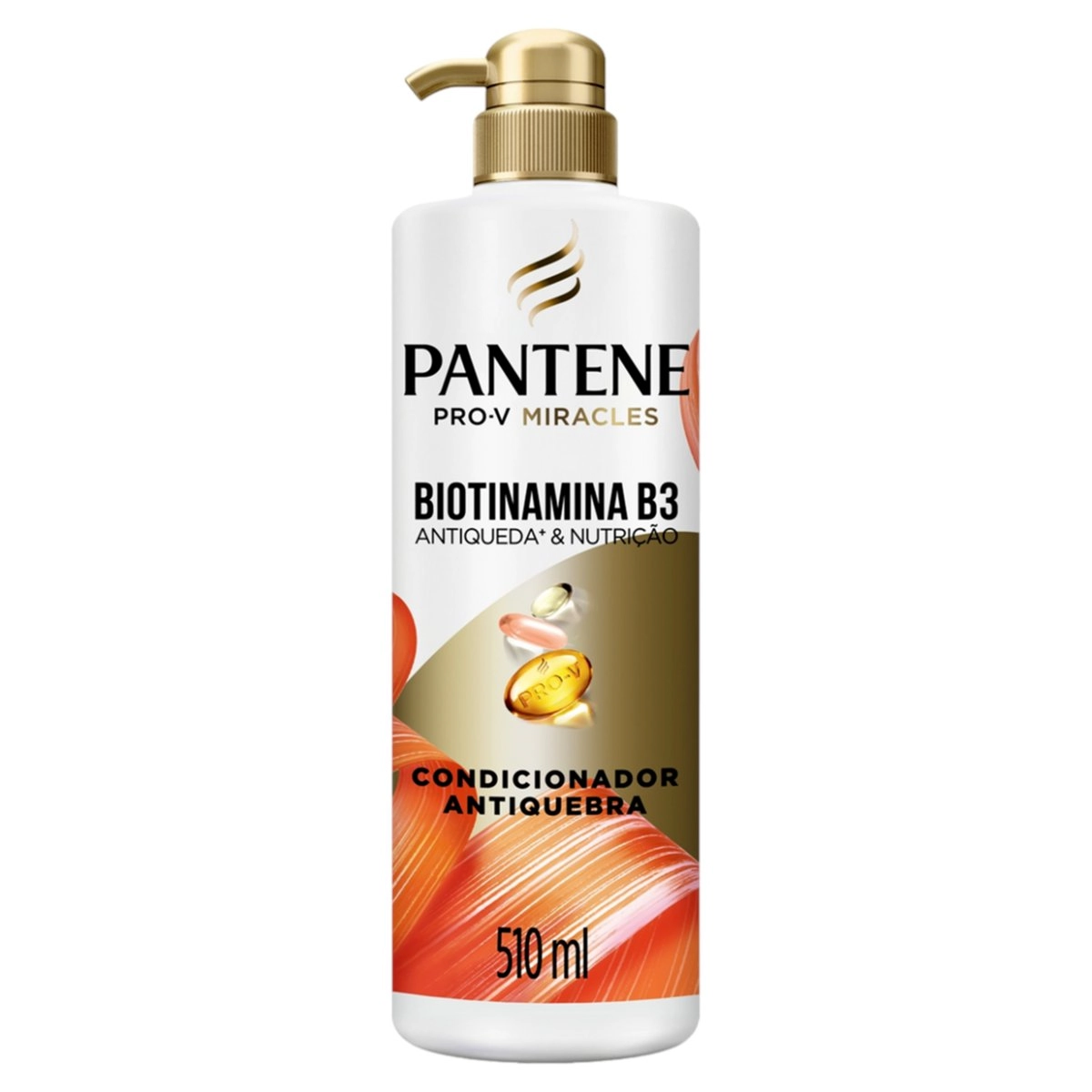 Condicionador Antiquebra Pantene Biotinamina B3 Antiqueda Nutrição Frasco 510ml Pump