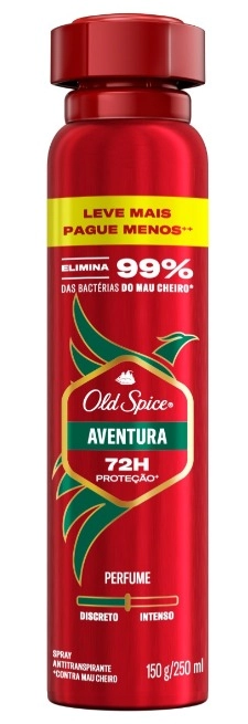 Antitranspirante Aerossol Aventura Old Spice 250ml Spray Leve Mais Pague Menos