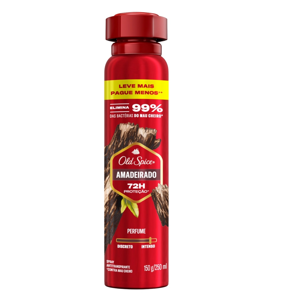 Antitranspirante Aerossol Amadeirado Old Spice 250ml Spray Leve Mais Pague Menos
