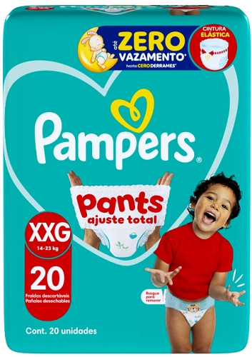 Fralda Desc Pampers Pants Ajuste Total Xxg C/20