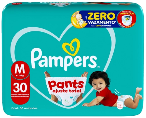 Fralda Desc Pampers Pants Ajuste Total M C/30