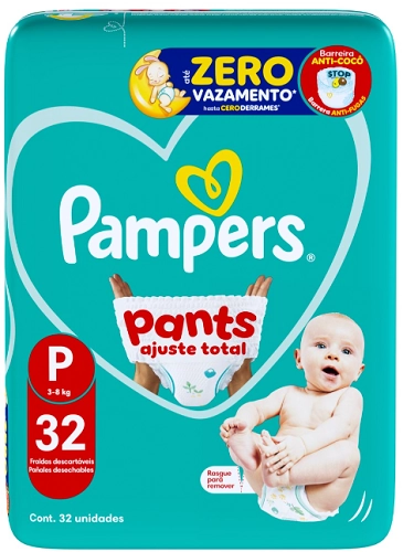 Fralda Desc Pampers Pants Ajuste Total P C/32