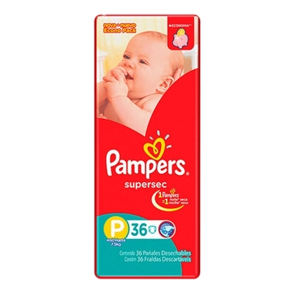 Fralda Descartável Pampers Supersec P 36un