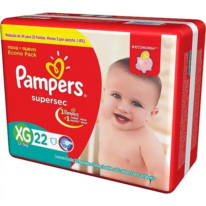 Pampers Supersec Xg Descartável 24 Unidades