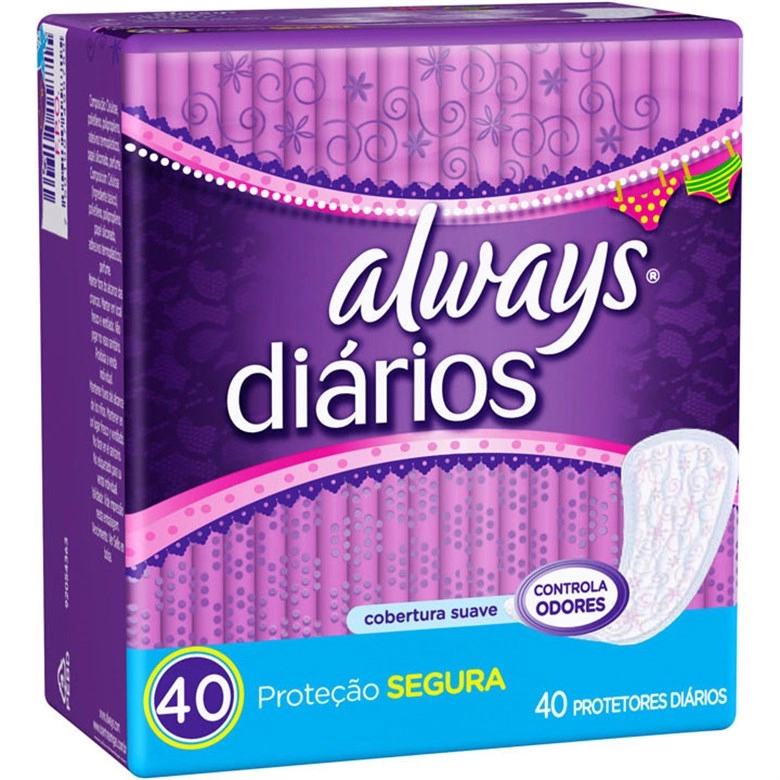 Protetor Diário Sem Abas Always C/40 Regular Unit