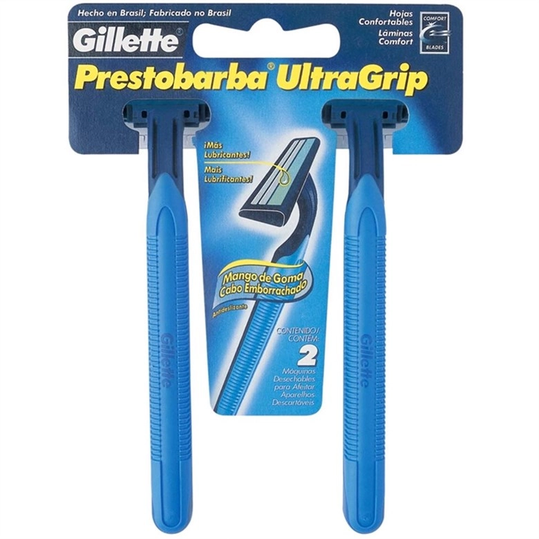 Aparelho Descartável Para Barbear Cabeça Fixa Gillette Prestobarba Ultragrip 20 Unidades