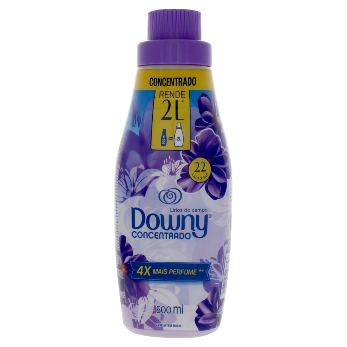 Amaciante De Roupa Concentrado Lírios Do Campo Downy Frasco 500ml