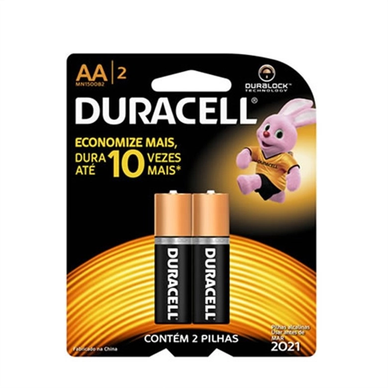 Pilha Duracell Alcalina Ultra Aa Com 2