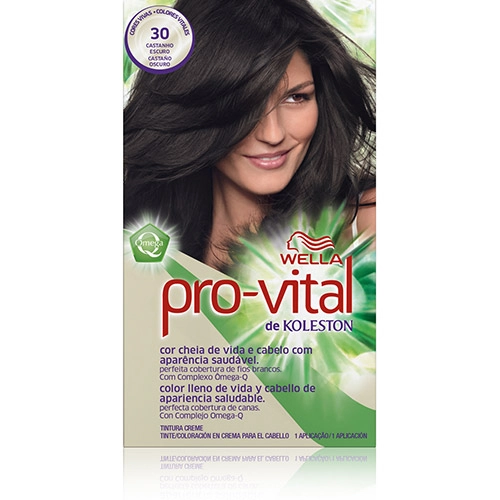 Coloração Kit N 30 Castanho Escuro Pro Vital Koleston
