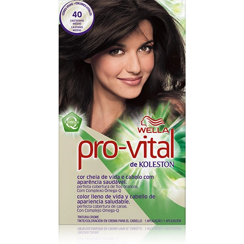 Coloração Kit N 40 Castanho Médio Pro Vital Koleston