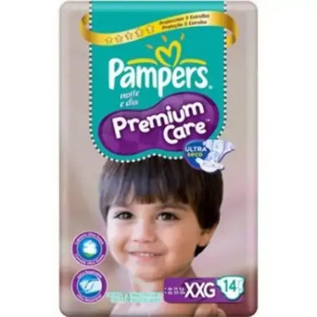 Pampers Premium Care Xxg 14 Unidades