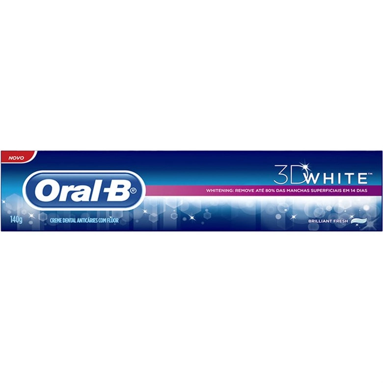 Creme Dental Branqueador Oral B 140g 3d White Fresh Unit