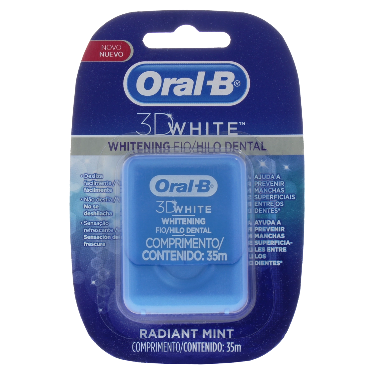 Fio Dental Radiant Mint Oral B 3d White Whitening 35m
