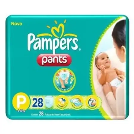 Pampers Pants P Descartável 28 Unidades