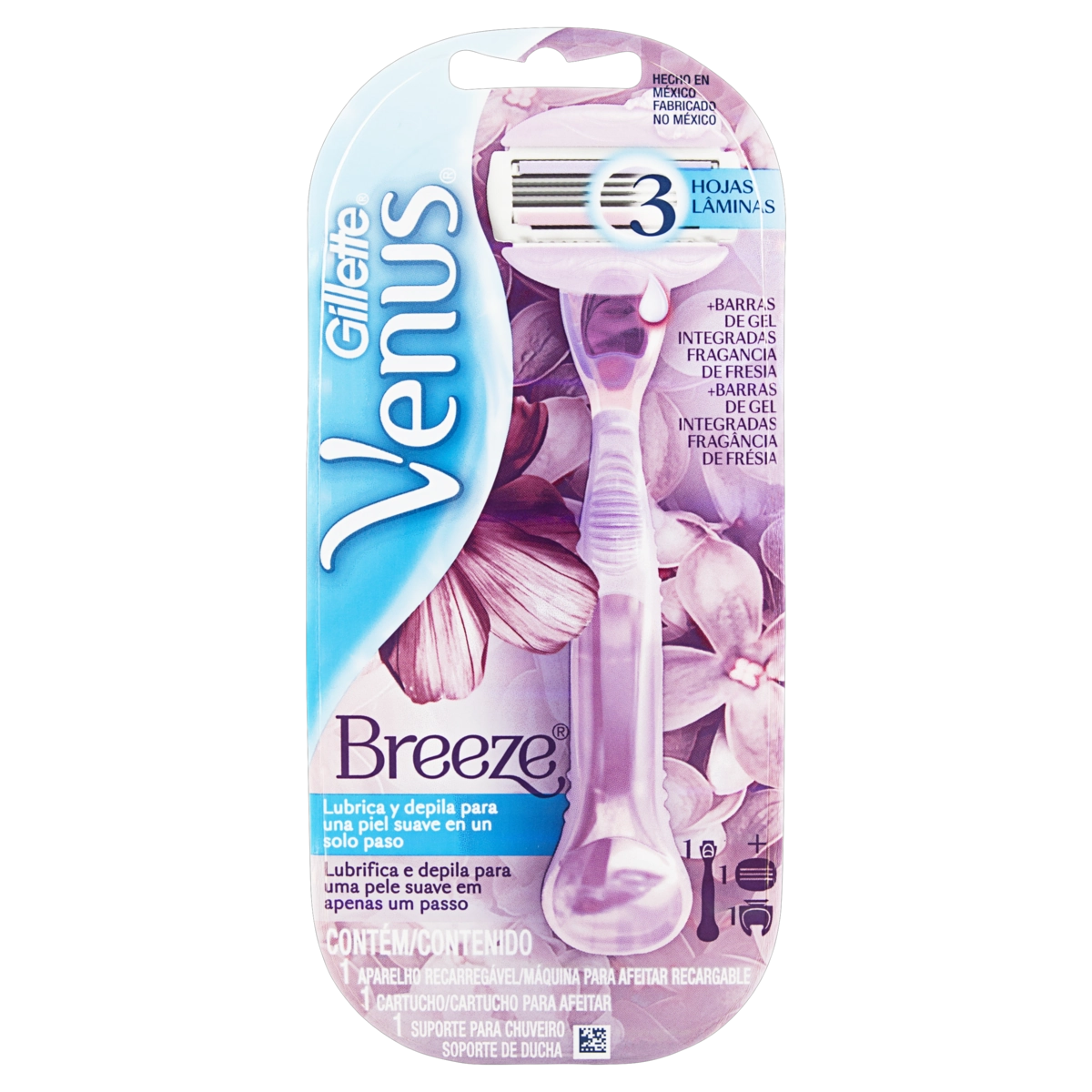 Aparelho Recarregável Carga Para Depilar Gillette Venus Skin Comfort Breeze