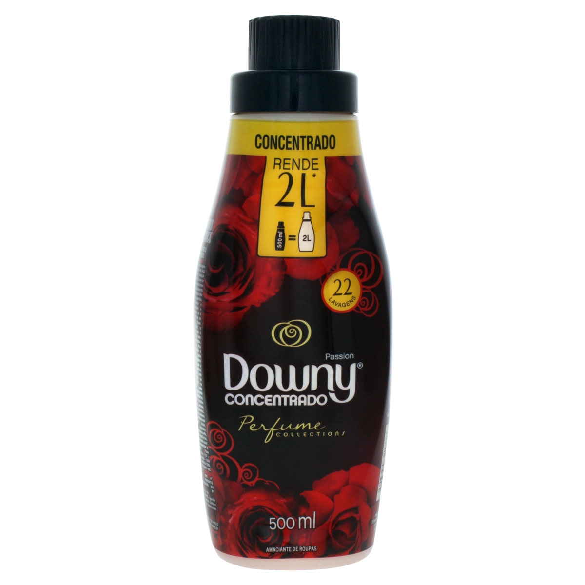 Amaciante De Roupa Concentrado Passion Downy Perfume Collections Frasco 500ml