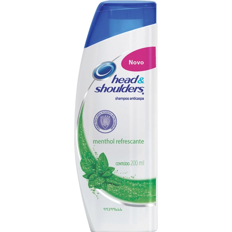 Shampoo Anticaspa Menta Ice Head Shoulders Men Frasco 200ml