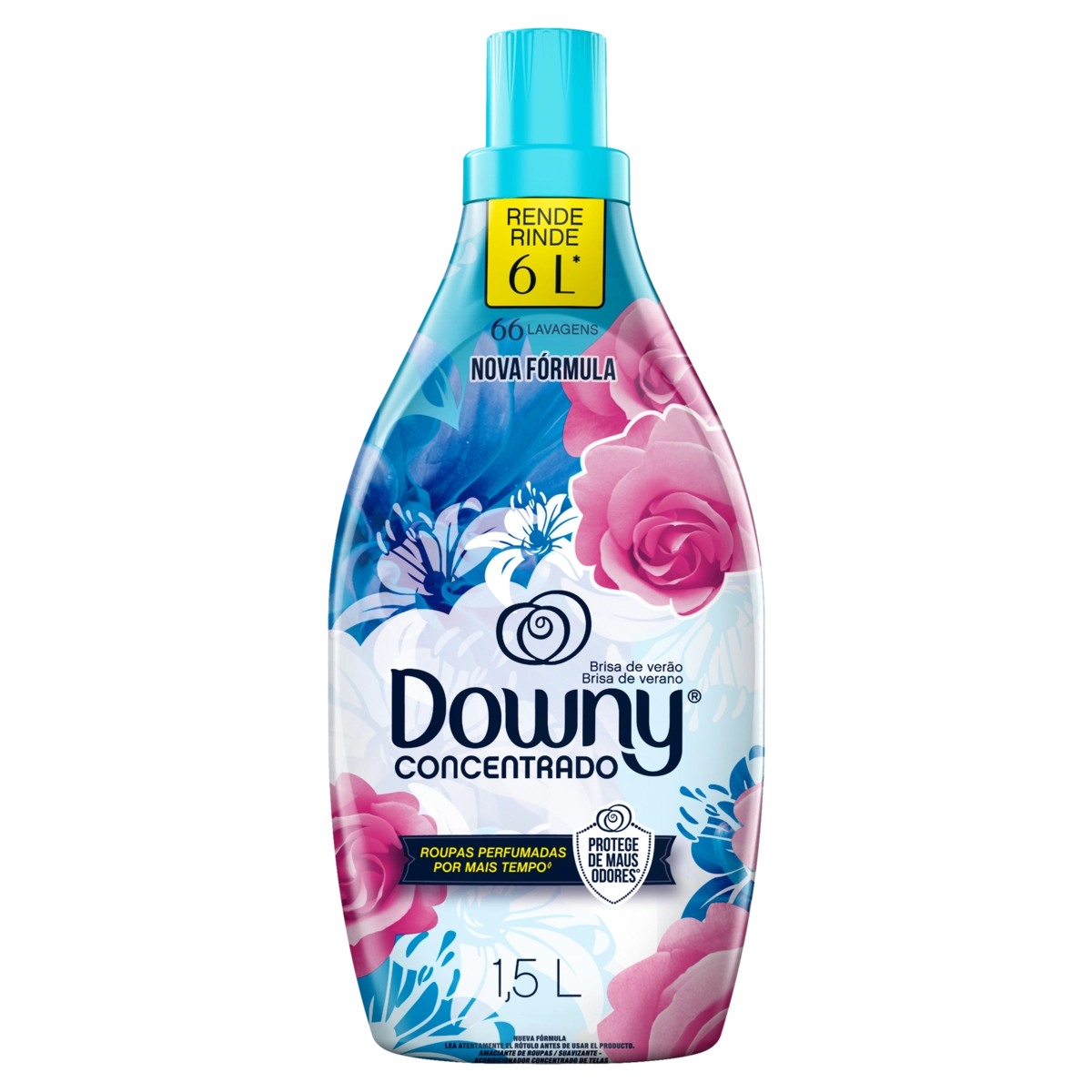 Amaciante De Roupa Concentrado Brisa De Verão Downy Frasco 1,5l