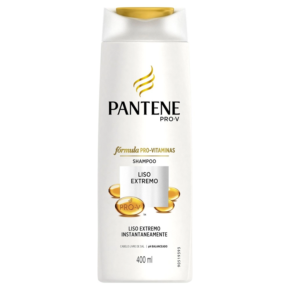 Shampoo Pantene Liso Extremo Frasco 400ml