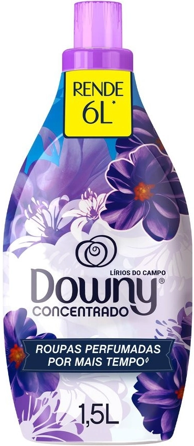 Amaciante De Roupa Concentrado Lírios Do Campo Downy Frasco 1,5l