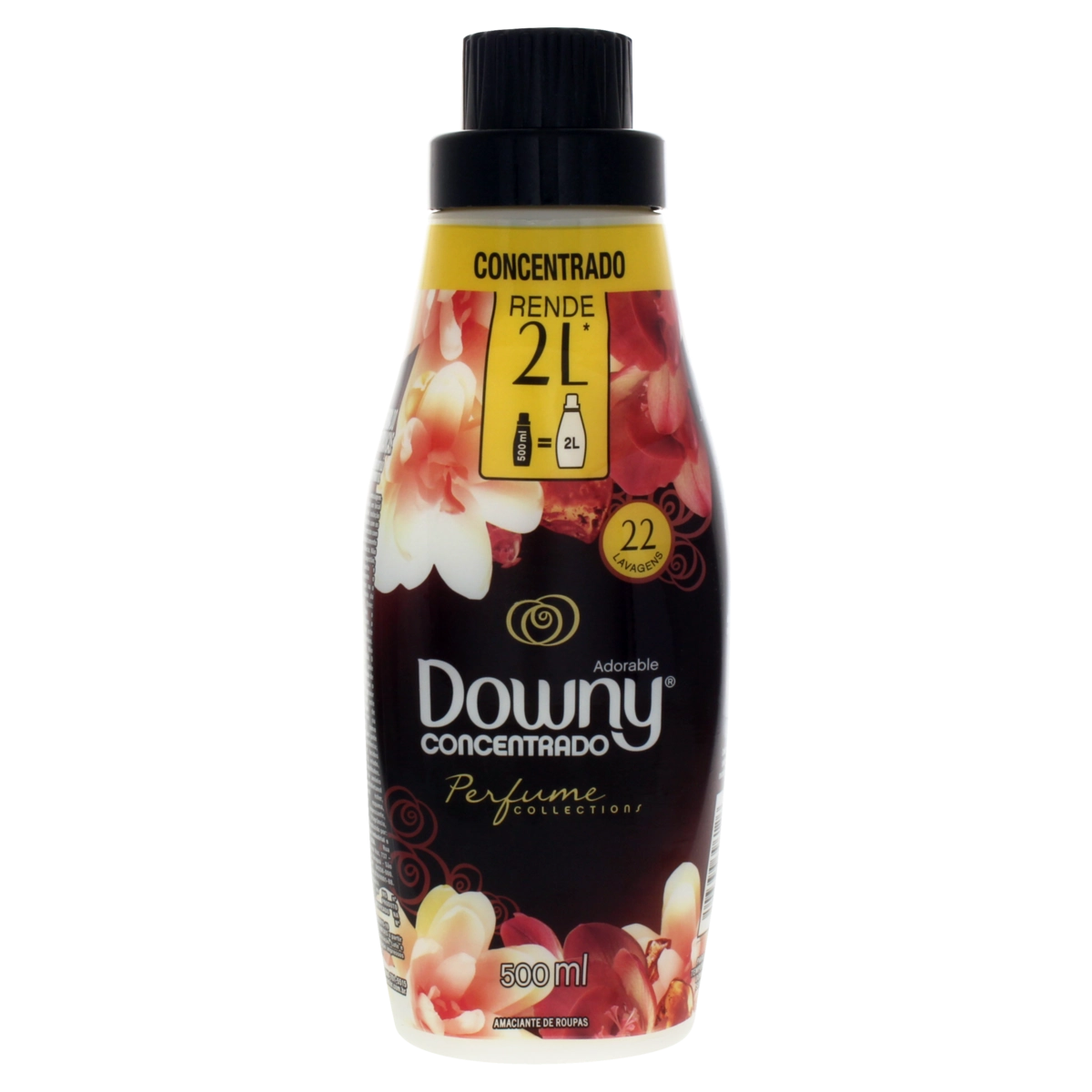 Amaciante De Roupa Concentrado Adorable Downy Perfume Collections Frasco 500ml