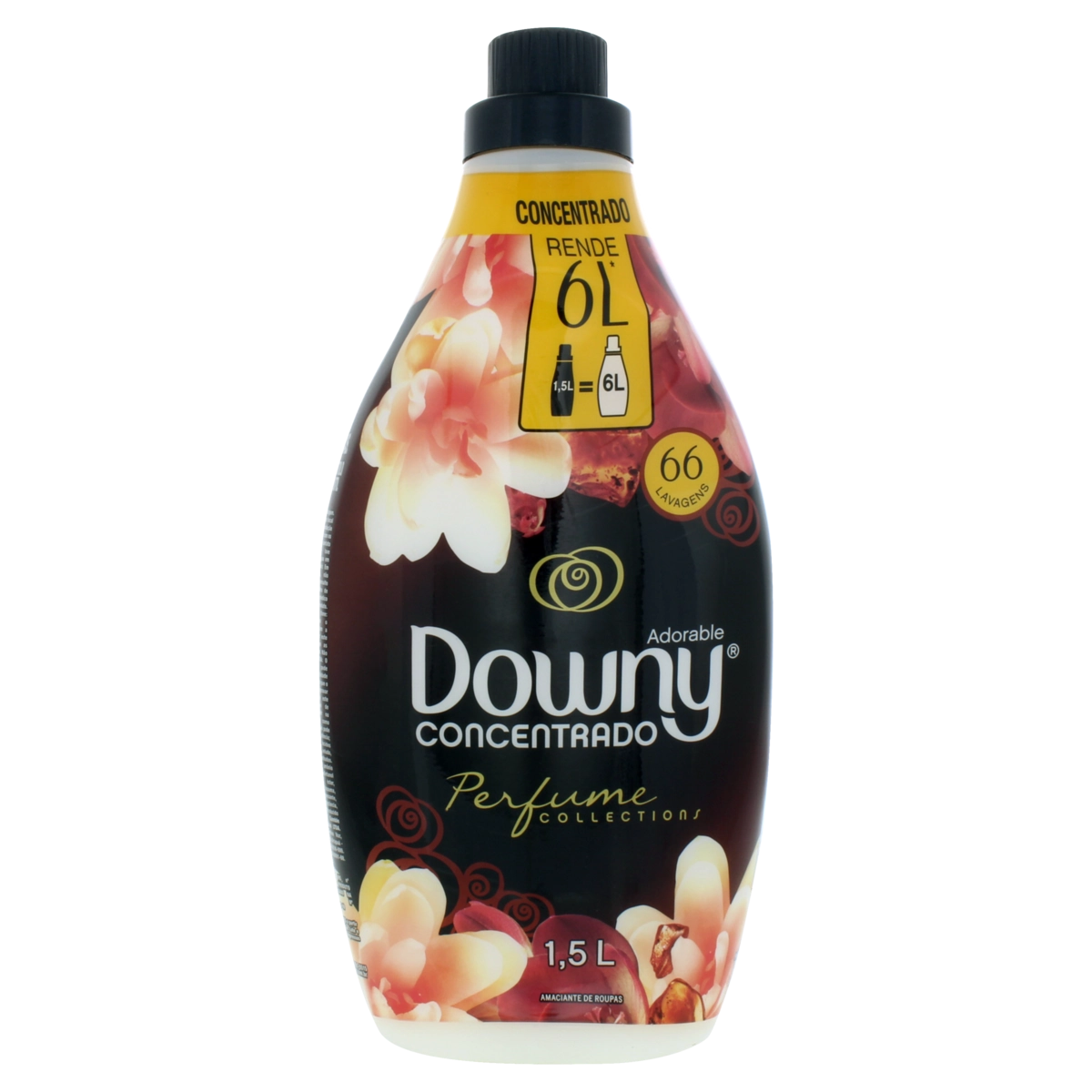 Amaciante De Roupa Concentrado Adorable Downy Perfume Collections Frasco 1,5l