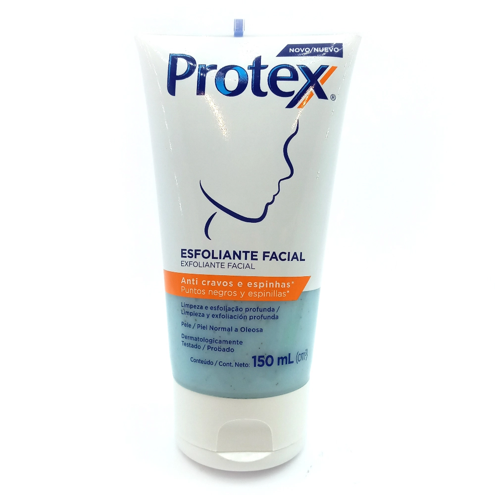 Esfoliante Anti Cravos E Espinhas Facial Protex Bisnaga 150ml