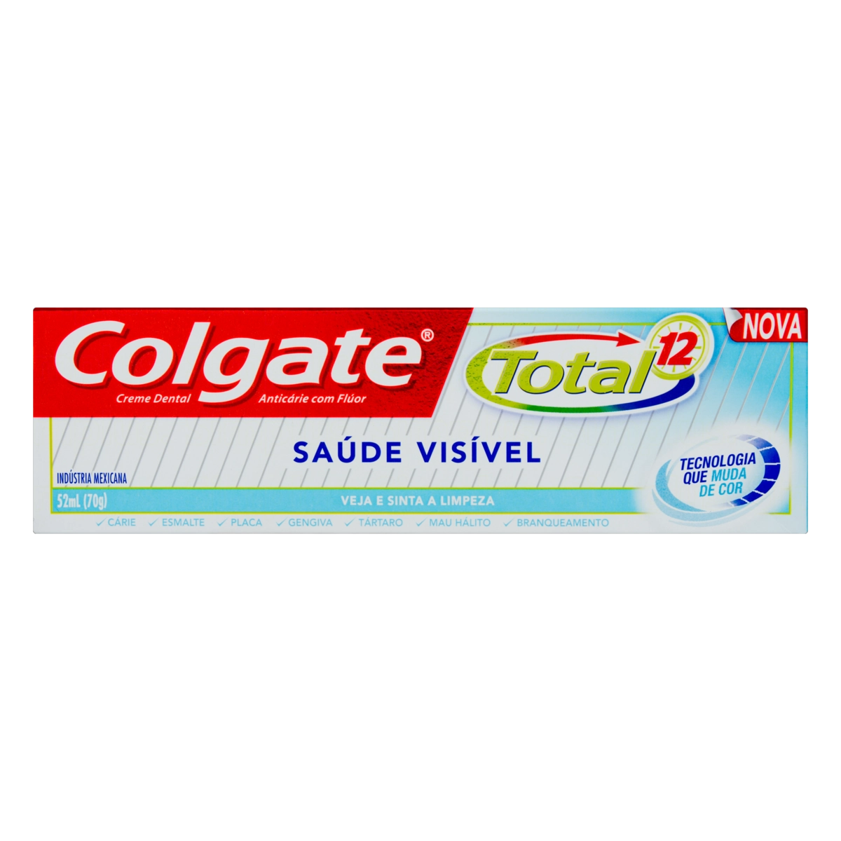 Creme Dental Colgate Total 12 Saúde Visível Caixa 70g