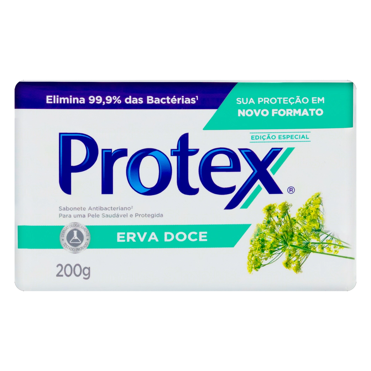 Sabonete Barra Antibacteriano Erva Doce Protex Envoltório 200g