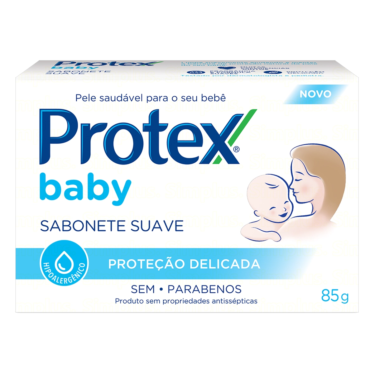 Sabonete Barra Suave Protex Baby Proteção Delicada Caixa 85g