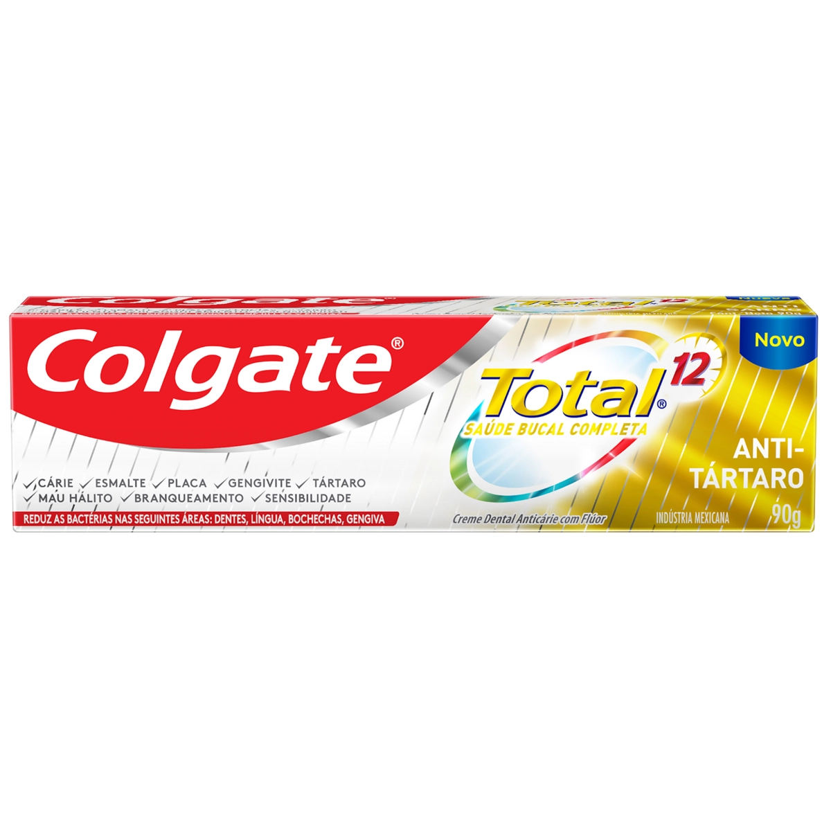 Creme Dental Antitártaro Colgate Total 12 Caixa 90g