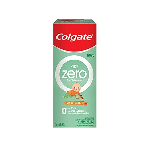 Gel Dental Sem Flúor Mix De Frutas Colgate Kids Zero Caixa 50g