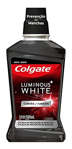 Enxaguante Bucal Carvão Colgate Luminous White Frasco 500ml