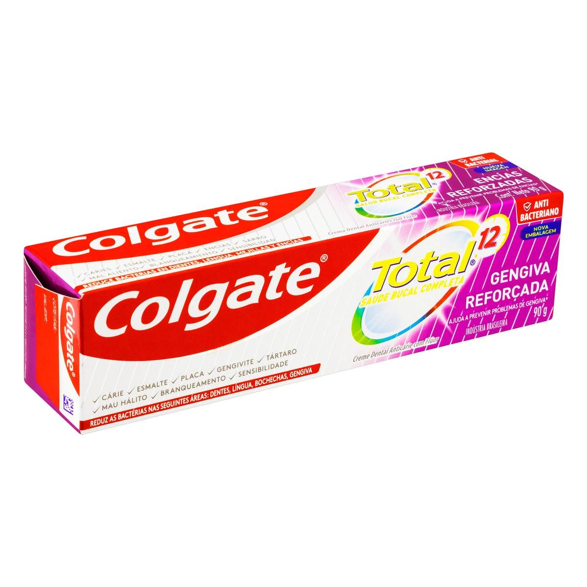 Creme Dental Colgate Total 12 Gengiva Reforçada Caixa 90g