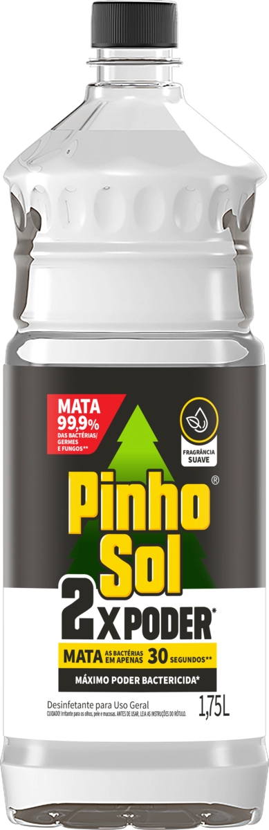 Desinfetante Uso Geral Suave Pinho Sol 2x Poder Frasco 1,75l