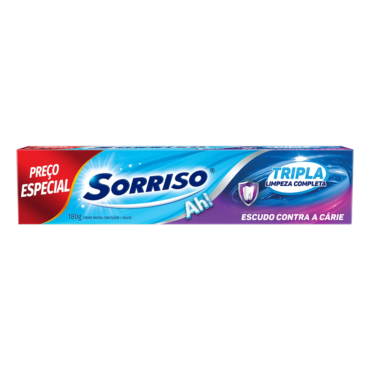 Creme Dental Sorriso Tripla Limpeza Completa Caixa 180g
