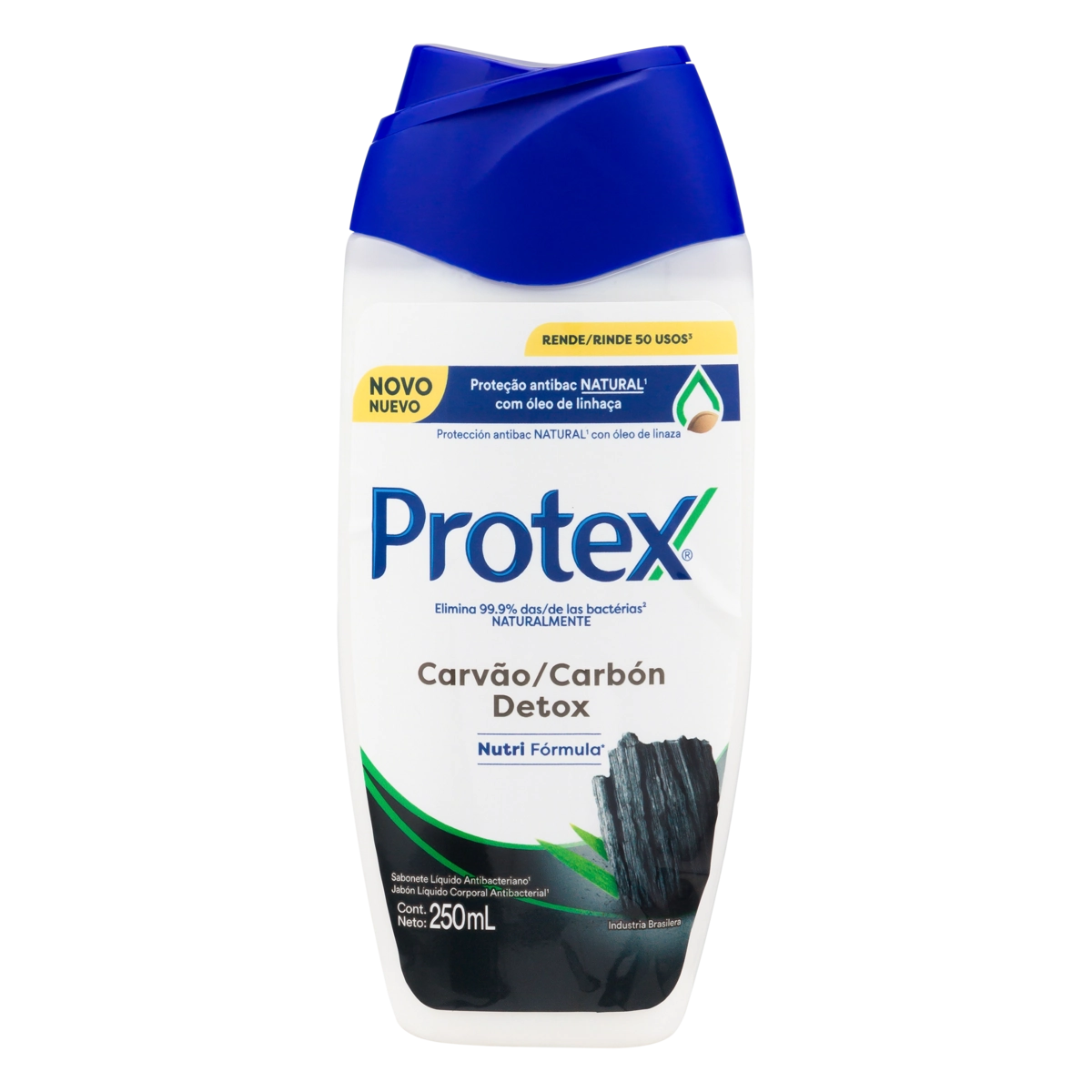 Sabonete Líquido Antibacteriano Protex Carvão Detox Frasco 250ml