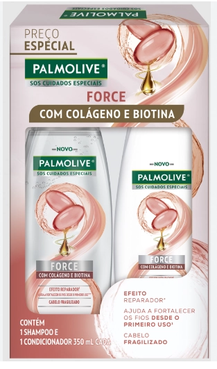 Kit Shampoo Condicionador Palmolive Sos Cuidados Especiais Force 350ml Cada