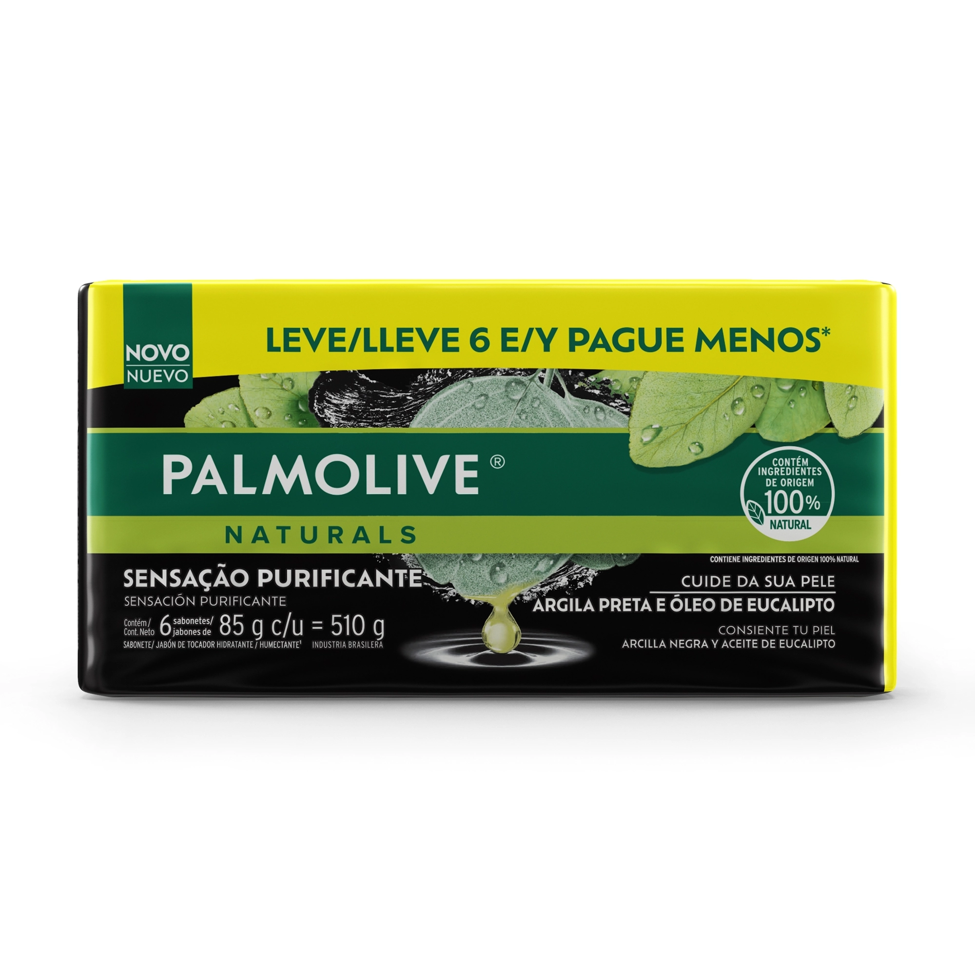 Sabonete Barra Palmolive Naturals Sensacao Purificante Argila/eucalip 85g