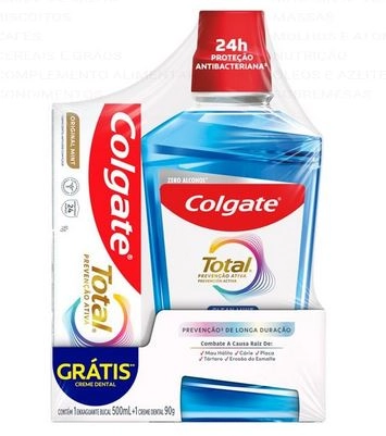 Sol.bucal Colgate Prev.500ml Gts Cr.dent.90g