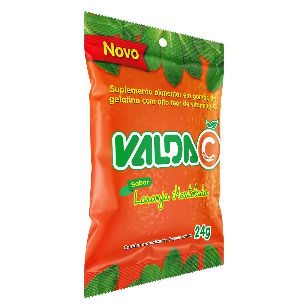 Vitamina C Laranja Mentolada Valda C Pacote 24g Goma Gelatinosa