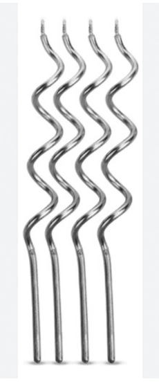 Vela Espiral Prateada C/04 Ref.v061 Silver Plastic