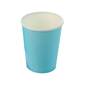 Copo Papel Liso Azul Bebe