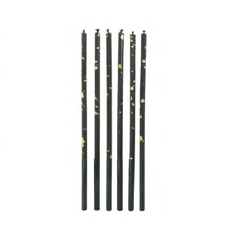 Vela Palito Gigante Preta C/dourado Ref.v172