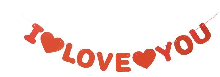 Faixa I Love You Vermelha Ref.ha409