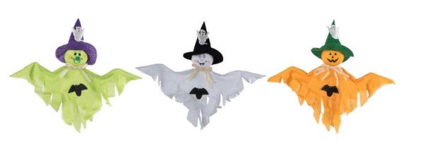 Enfeite Halloween Fantasma Decorativo Diversos 33x38cm Ref.h255